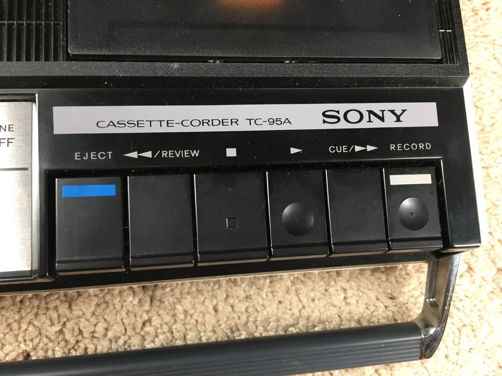 Vintage Sony Cassette-Corder TC-95A Recorder Player PARTS Deck