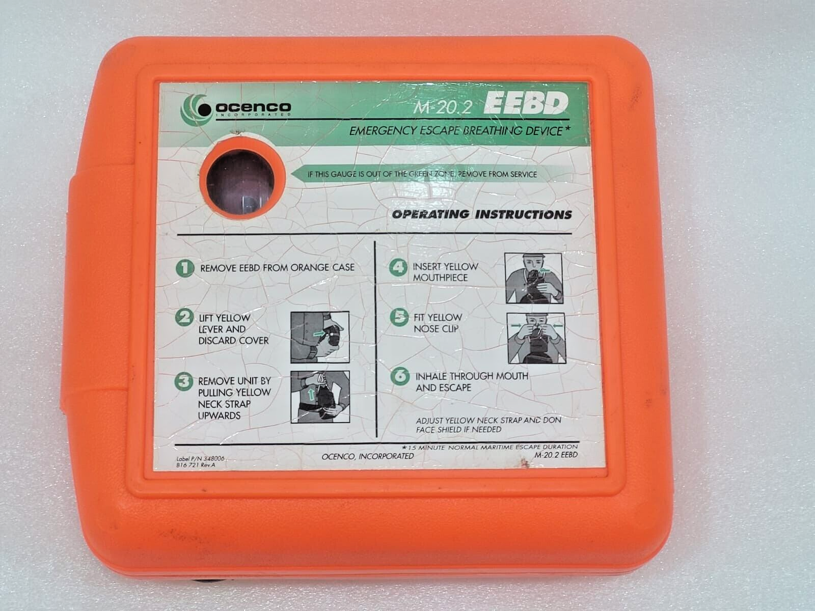 Ocenco EEBD Breathing Device M-20.2 (Life Date 2032) | eBay