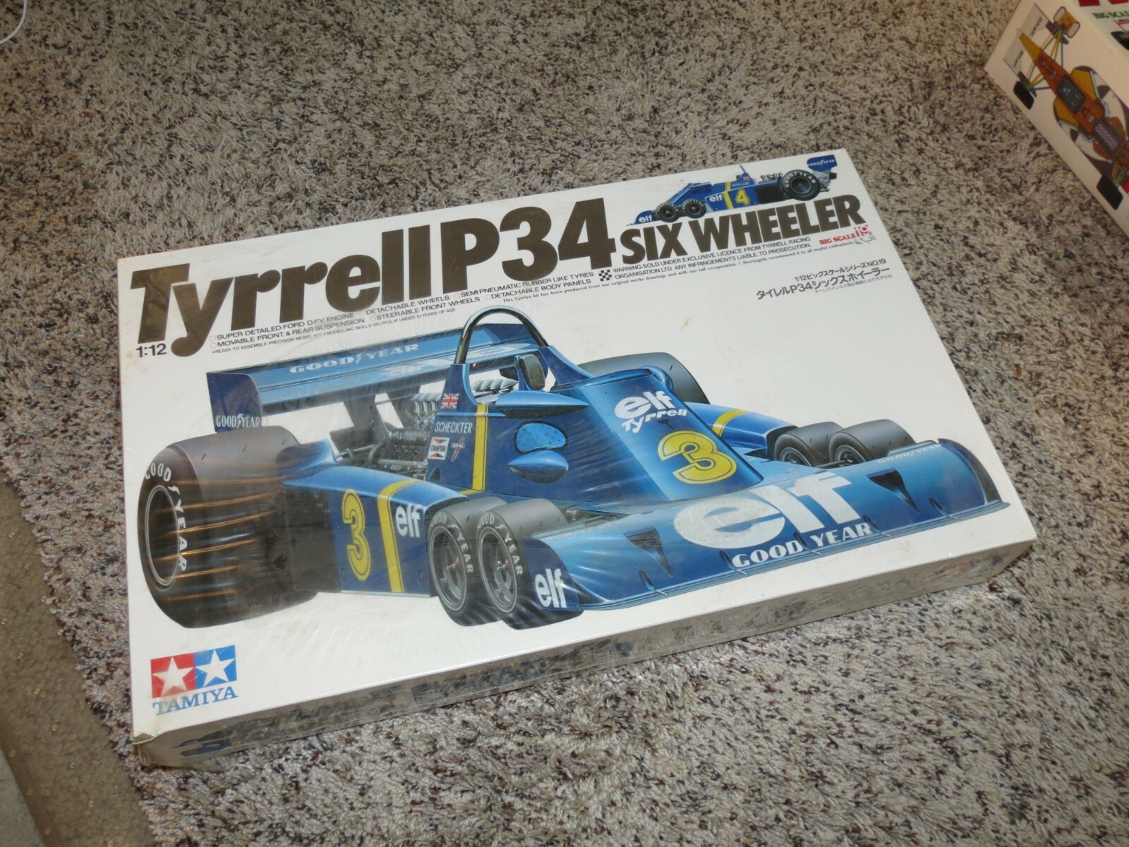 Tamiya Tyrrell P34 1/12 未組立キット Tyrrell P34 Six Wheeler Formula 1 Race Car 1/12 Tamiya