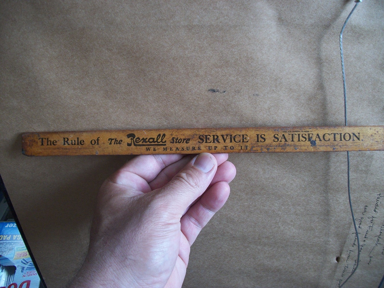 HIGGINSVILLE MAYVIEW MISSOURI HUSCHER & KOPPENBRINK DRUGGISTS ADVERTISING RULER