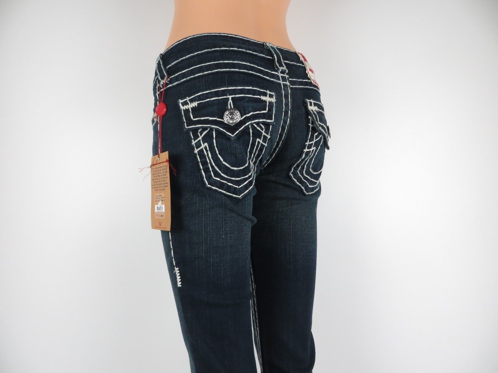 Pre-owned True Religion Billy Super T Women Jeans,veracruz (white), Size 26, R $319.00