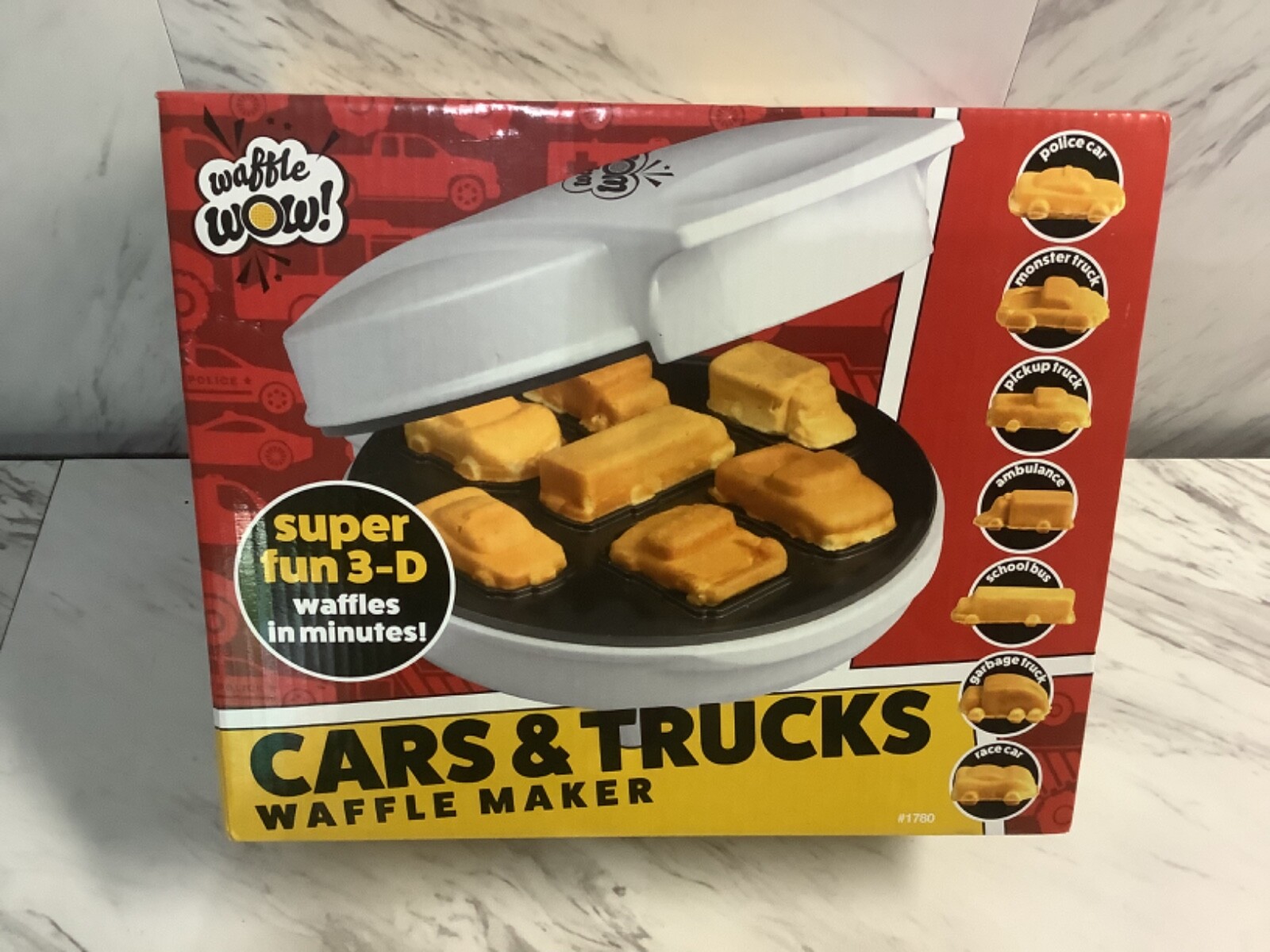 Waffle Wow! ワッフルメーカー 車の形 プレート付き Waffle Wow! ワッフルメーカー 車の形 プレート付き