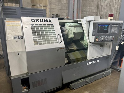 Okuma LB15II-M CNC Lathe, OSP7000L, Collet Chuck, 20'' Swing, Live Tooling