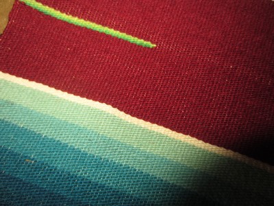 SARAPE woven hand made loom CHILE multi color MINT Vintage