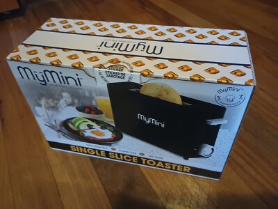 MyMini Single Slice Toaster  Black - NEW