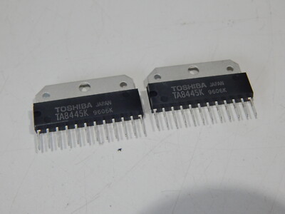 TOSHIBA TA8445K VERTICAL PROCESSOR DEFLECTOR 12 Pin SIP - LOT OF 2 IC'S 
