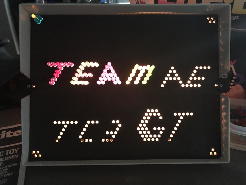 Vintage Lite-Brite Console 16 Picture Sheets Light Pegs Instructions w/Box WORKS