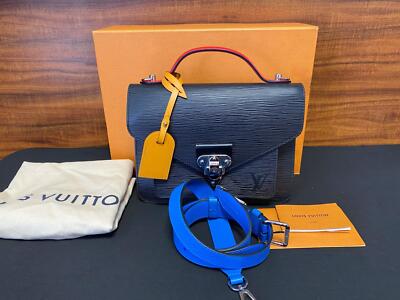 Authentic Louis Vuitton Neo Monceau Epi Noir M55403 Shoulder