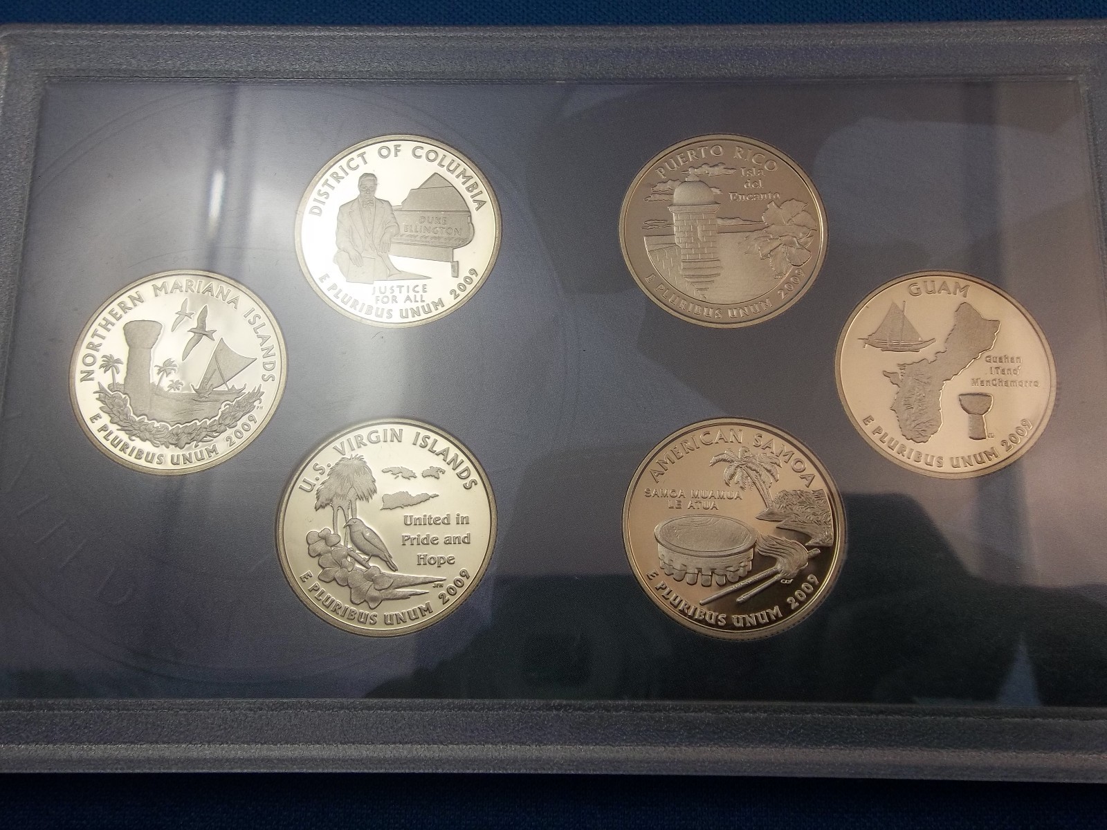2009 DISTRICT OF COLUMBIA & U.S. TERRITORIES QUARTERS PROOF SET