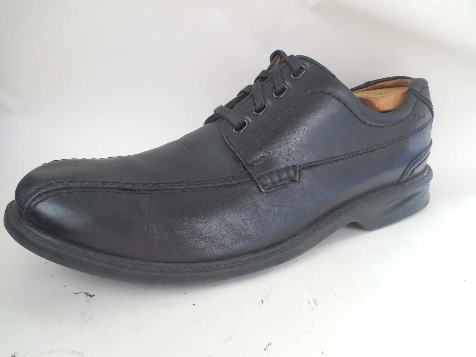 New Clarks Black Leather Oxford Dress Shoes *size 10.5 but run large* Clarks Un-Tailor Tie Oxford Men main image 3