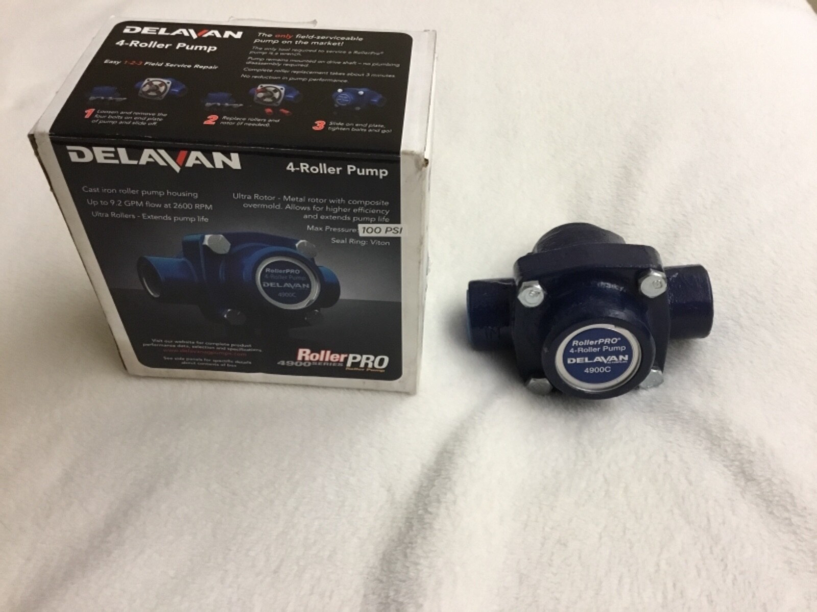 Brand New Delavan 4900 Series (4900C) 4-Roller Pump