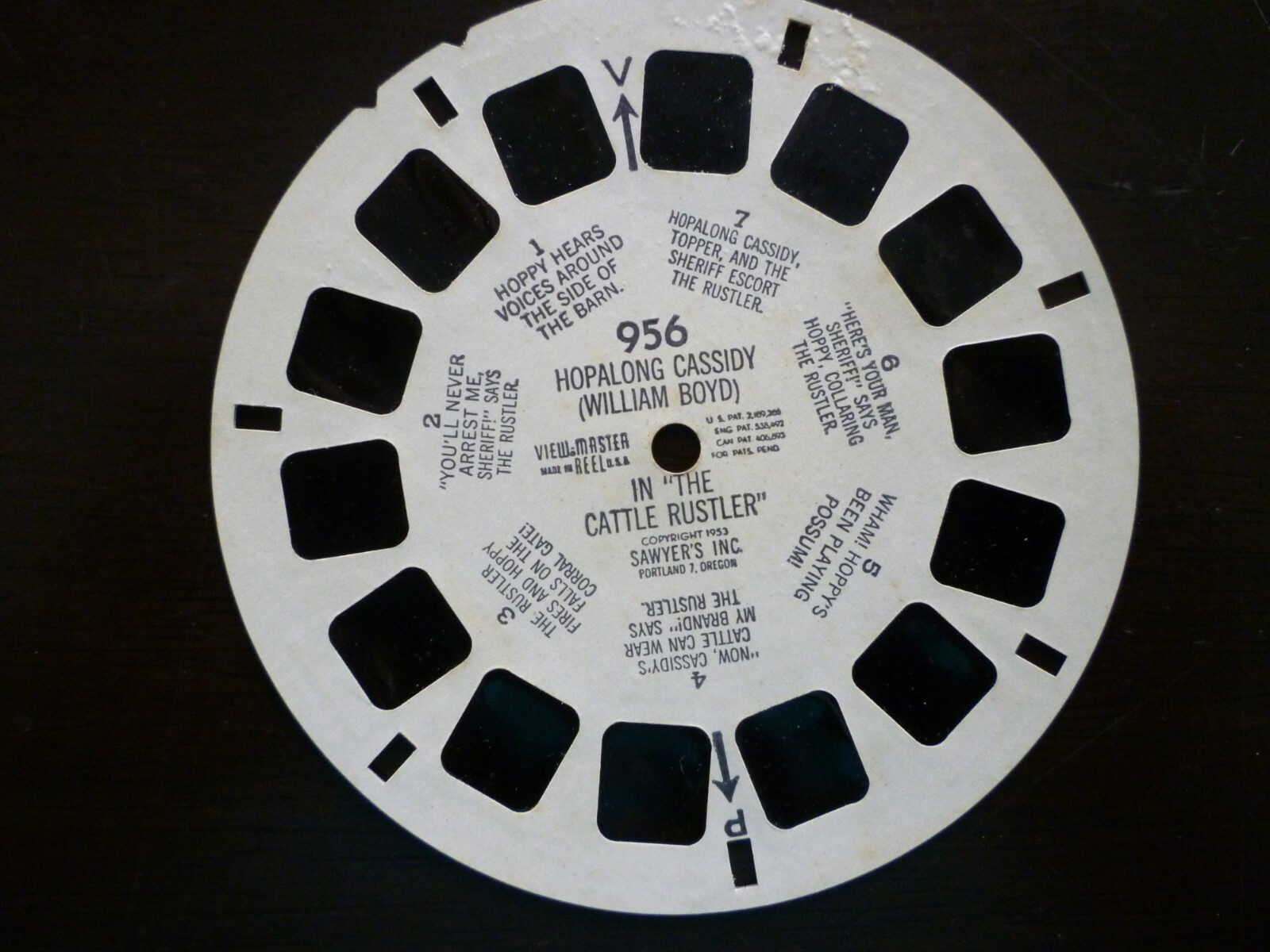 Vintage (1950's Era) Assorted Lot of 6 Cowboy / Western View Master Reels