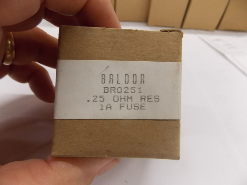 New  Baldor Resistor Fuse Kit BR0251 0.25 Ohm Resistor 1A Fuse  2F5