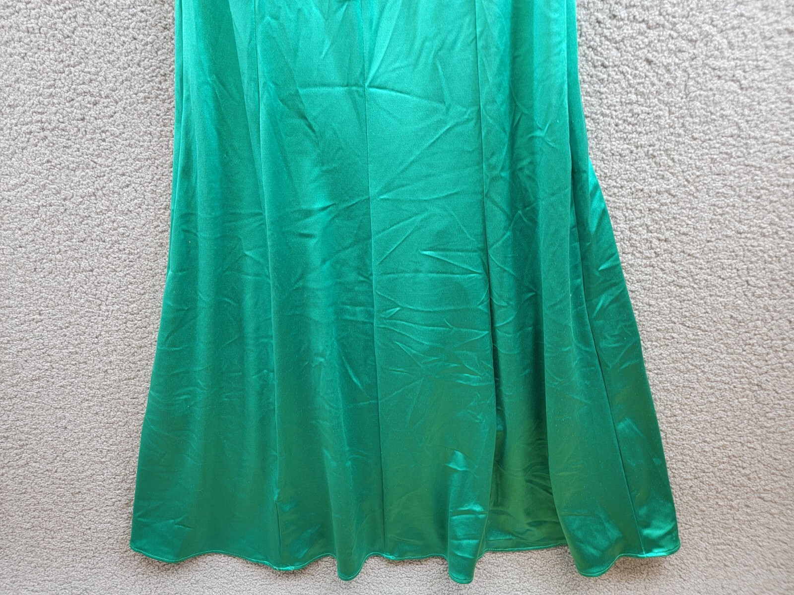 Violet Weekend One-Shoulder Tulle-Bodice Gown Juniors' 1/2 Jade Back Zip Closure - Picture 11 of 16