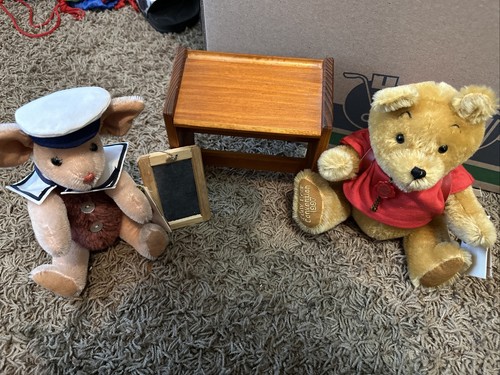 ぬいぐるみ HERMANN Teddy ORIGINAL CLASSIC POOH Growler Hermann Teddy Original Pooh & Piglet With Tags! | eBay