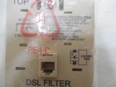 New DSL Filter Excelsus Z-Blocker Wall Mount Z-D250 CWA HPN Phone RJ11 Connector
