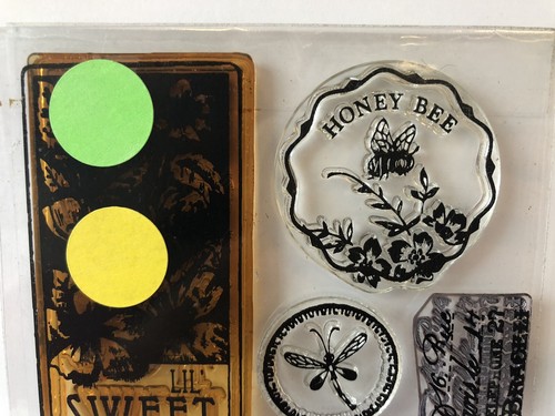 Hero Arts ” Sweet One - Honey Bee- Laughter- Borders “Poly Clear Stamps CL536