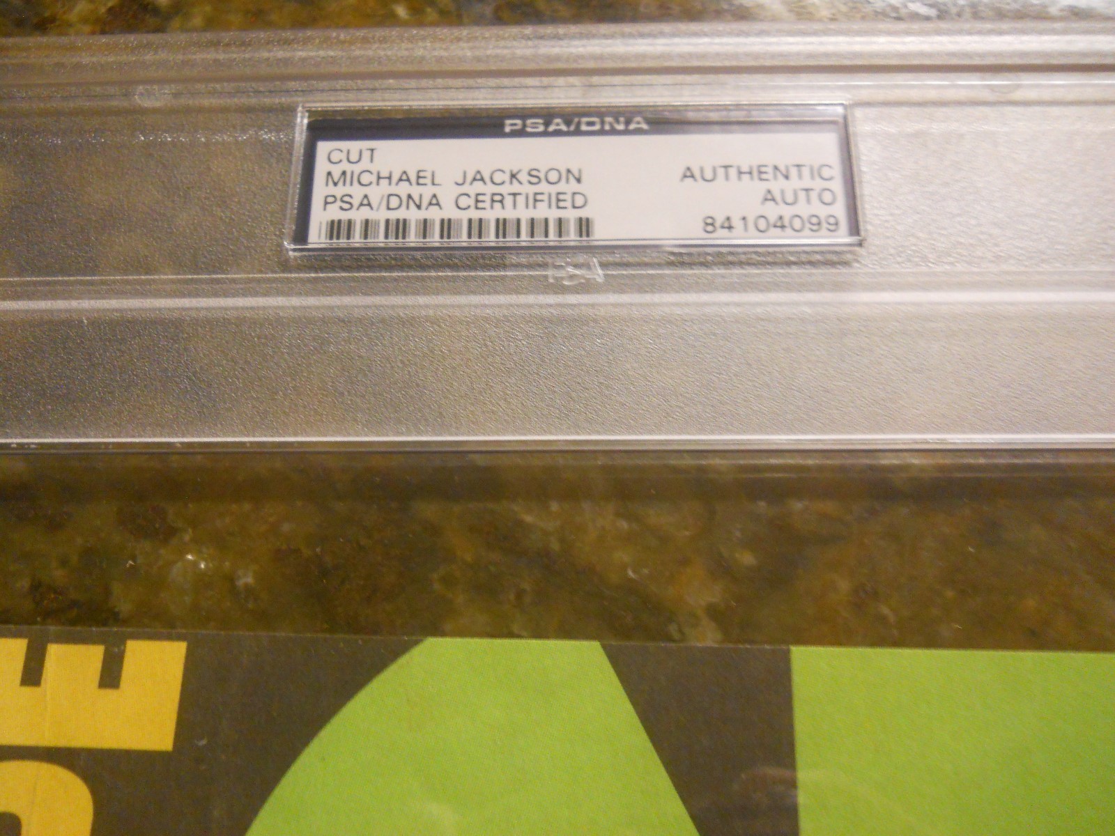 MICHAEL JACKSON SIGNED CUT SIGNATURE PSA/DNA CERTIFIED AUTHENTIC AUTO THILLER