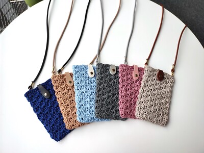 Phone Bag Phone Case Mini Crossbody bag Woven Phone Phablet сase Miniature bag