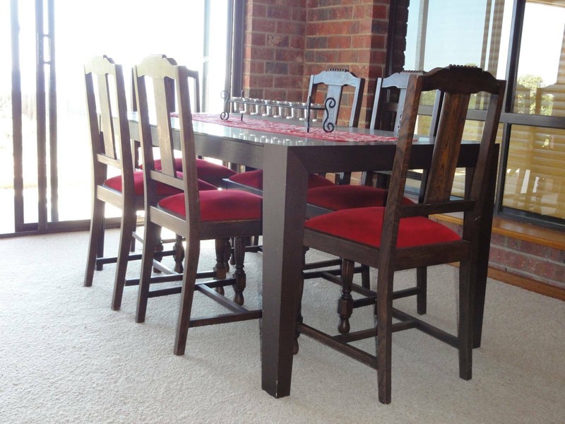 Antique Dining Room Chairs Upholstered Red Velvet Fabric X6 Chairs Antiques Gumtree Australia Morphett Vale Area Aldinga Beach 1258892420
