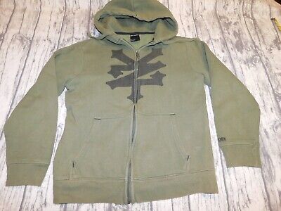 zoo york hoodie sweatshirt sz large youth full zip drawstring 155840495394