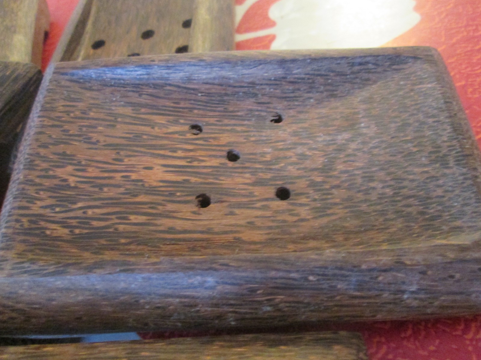 Lot of 14 Hand Made New Teakwood Soap Dishes