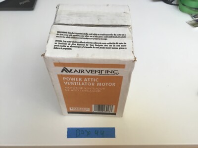 AIR VENT INC 120V 5.0 Diameter Steel Gable Vent Exhaust Fan Motor 1/2  Shaft NOS