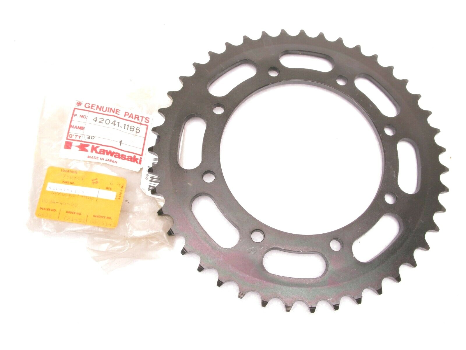 OEM Kawasaki Rear SPROCKET-HUB 43T 43 Tooth Steel 42041-1185