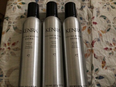 Kenra Volume Mousse Extra Firm Hold #17 8 oz-3 Pack