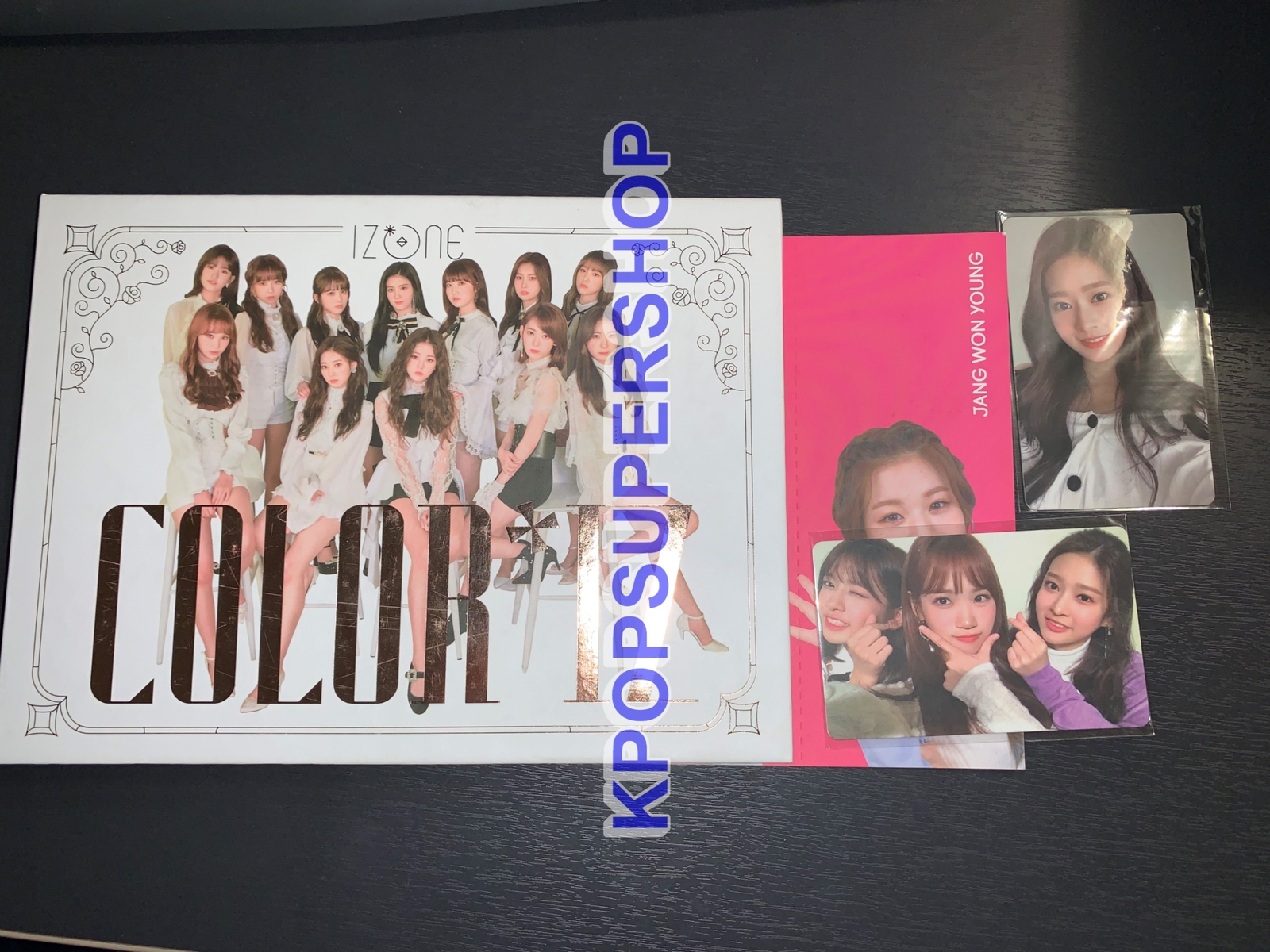 IZ*ONE 1st Mini Album Color*IZ CD Minju + Unit Photocards Rare