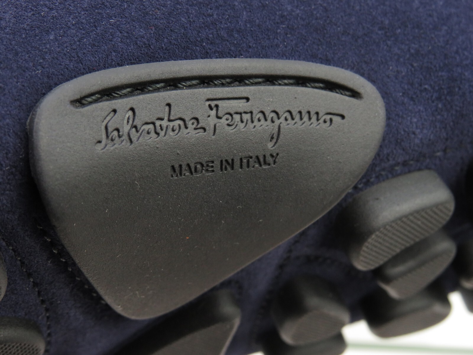 Pre-owned Ferragamo Salamanca Navy Suede Gancini Bit Moccasin Driving Loafers Us 9 Ee In Blue