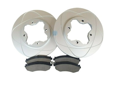Front  Disc Brake Rotors & Ceramic Pads for Acura CL 97, Honda Accord 90-97