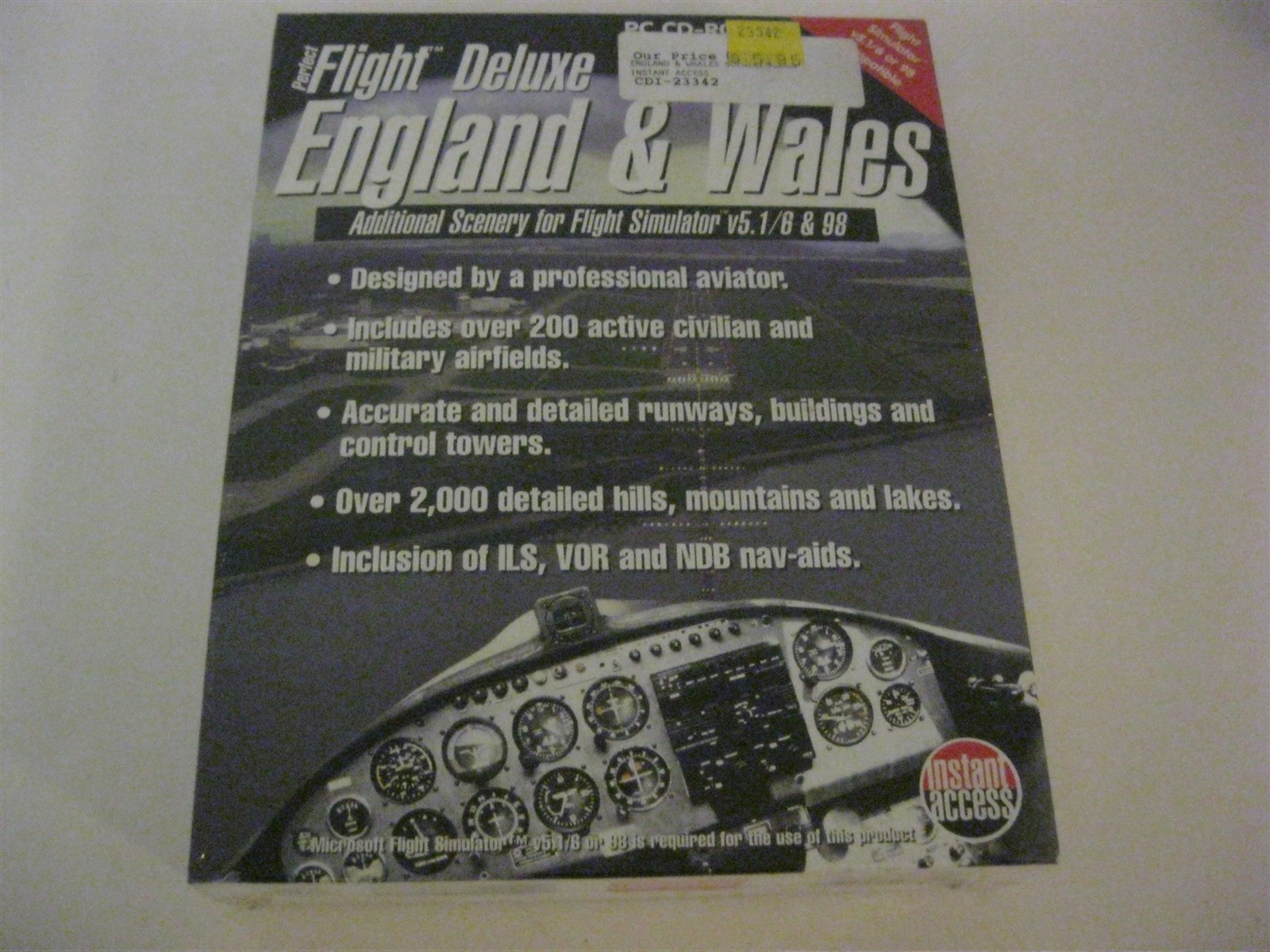 Perfect Flight Deluxe England & Wales new sealed PC game CD Perfect Flight Deluxe England & Wales new sealed PC game CD