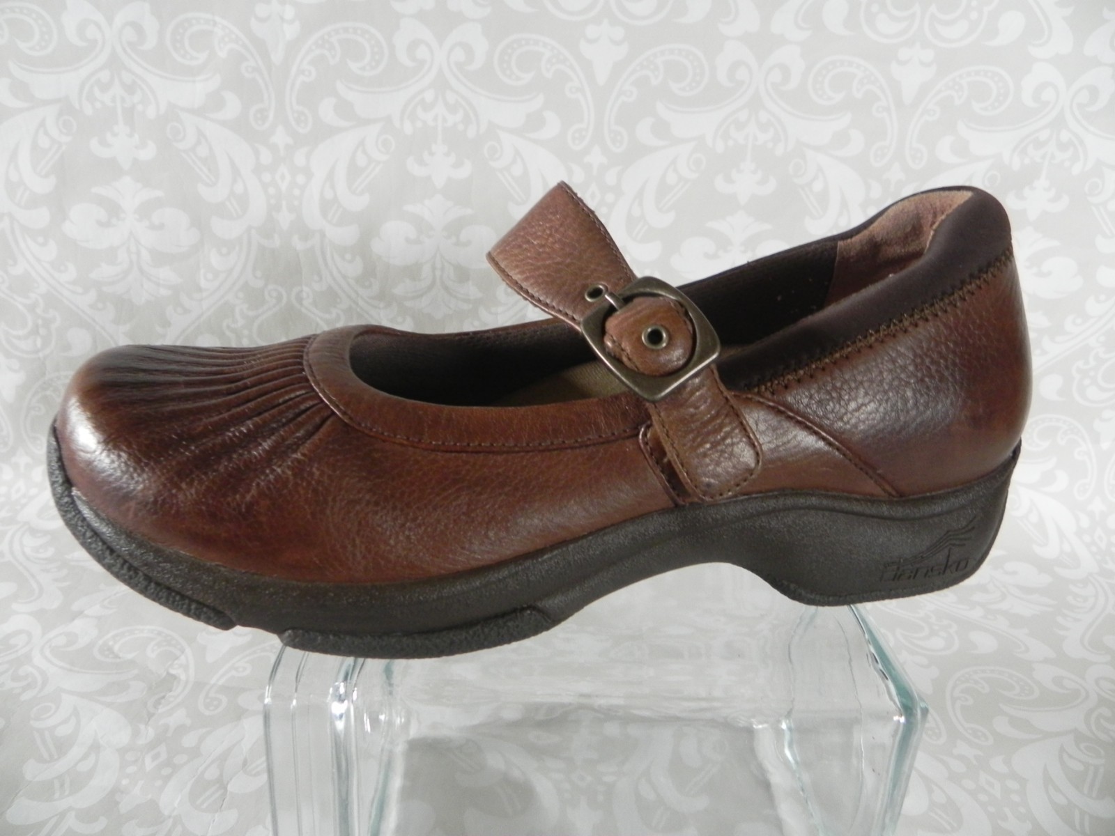 Dansko Women's Brown Mary Janes Size 41 Buckle Fasting Leather Upper