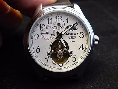 ASCOT Automatic watch amazing face moon phase eBay