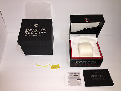 Invicta Reserve Watch BOX ONLY For The Few Who Know Best Black Silver & Red/ Qty