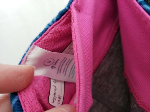 Ivivva Girls Rythmic Crops Leggings Cropped Athletic Dance Pants Sz 8 Gray