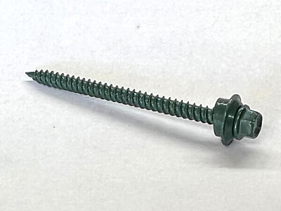 250 New SFS Intec 2-1/2'' Woodgrip Screws, Evergreen,Corrugated Roof Panel&Siding