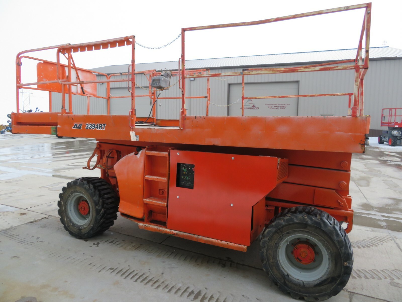 2004 JLG 3394RT 33' 4WD Gas Rough Terrain Scissor Lift Man Iowa