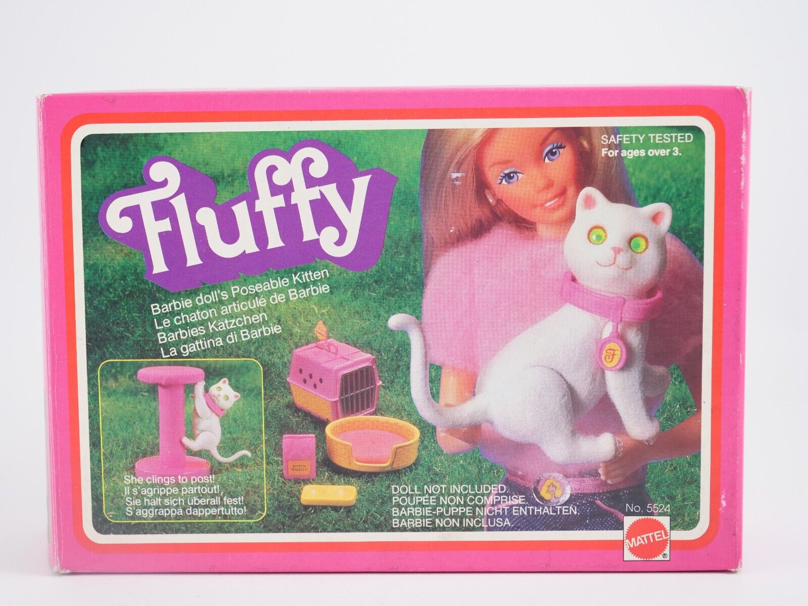 Barbie No. 5524 FLUFFY The Barbie Cat In Open Box From 1982 Barbie No. 5524 FLUFFY The Barbie Cat In Open Box From 1982