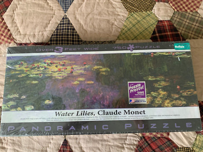 Buffalo Puzzle Panoramic Claude Monet Water Lilies 750 PC New