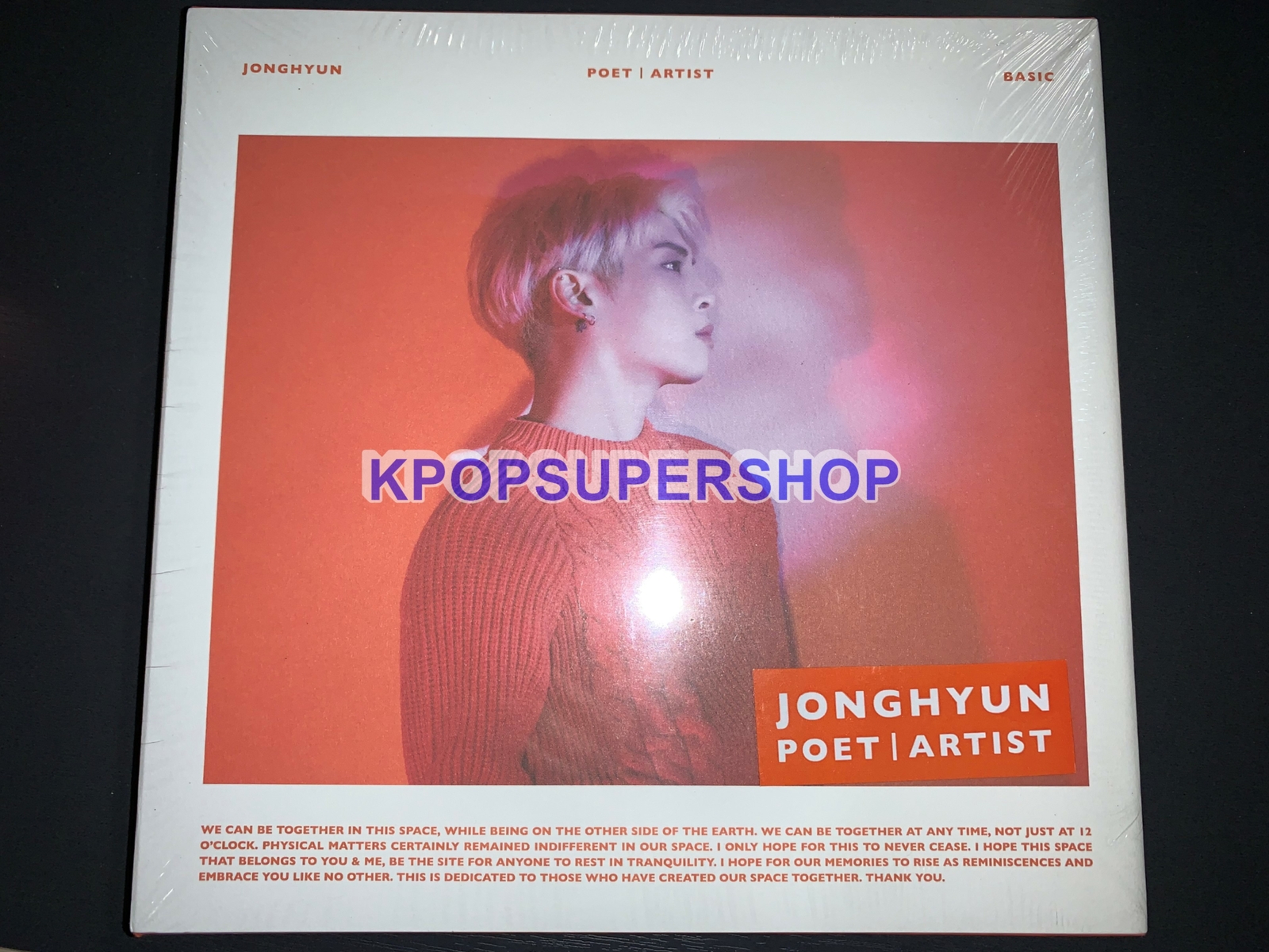 Jonghyun Solo Album Poet Artist CD Photobook New Sealed Rare OOP