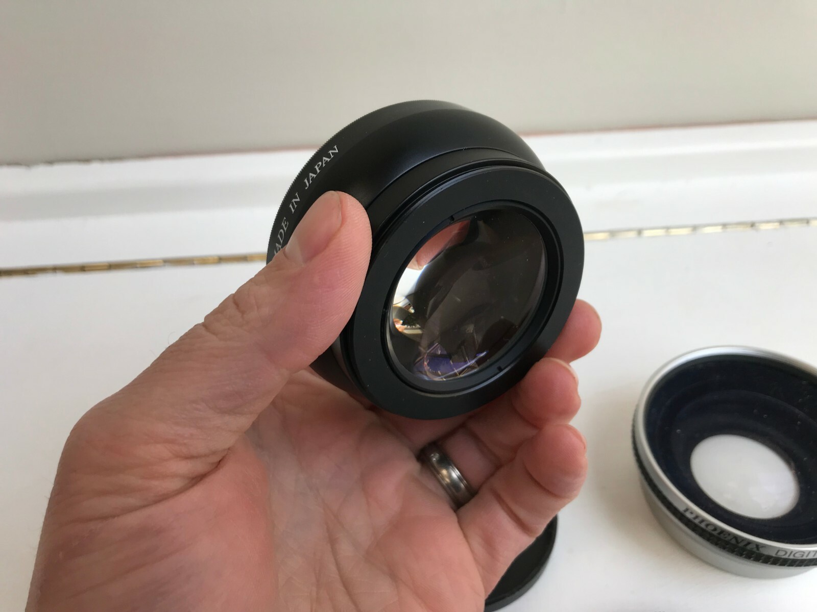 Lot of (2) 58mm Lenses Phoenix Super Wide 0.6X & Japan Digital optics 0.5X Nice