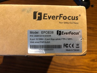 EverFocus EPOE08 8 Port Compact POE Switch