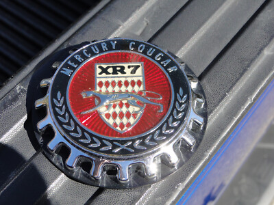 1969 1970 Cougar XR-7 Roof Pillar Emblems Ornament Medallion 1 Pair New