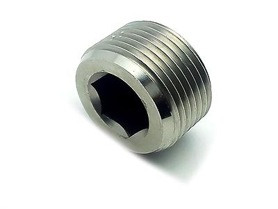 US Stock 1pc 304 Stainless Steel 1 inch NPT Hex Head Pipe Plug Fitting 1''