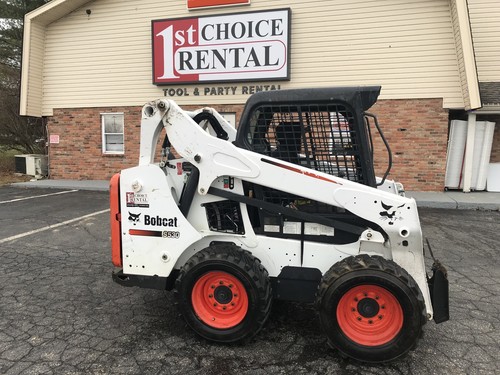 2016 BOBCAT S530 WHEELED SKID STEER LOADER, OPEN ROPS, 46HP!