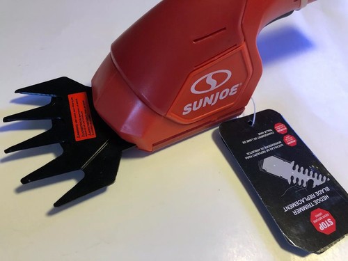 Sun Joe HJ604C-RED 2-in-1 Cordless Grass Shear + Hedger | 7.2 V (Red) READ !!