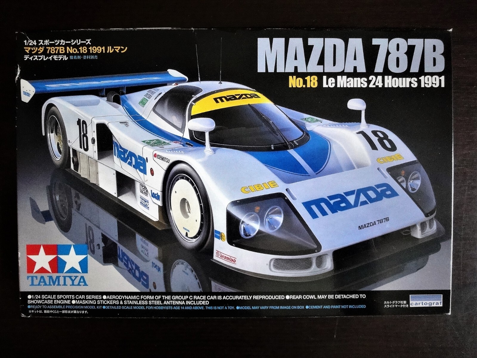 自動車 TAMIYA MAZDA 787B 1/24 Rare kit Tamiya 1/24 Model Kit Mazda 787B Le Mans Winner