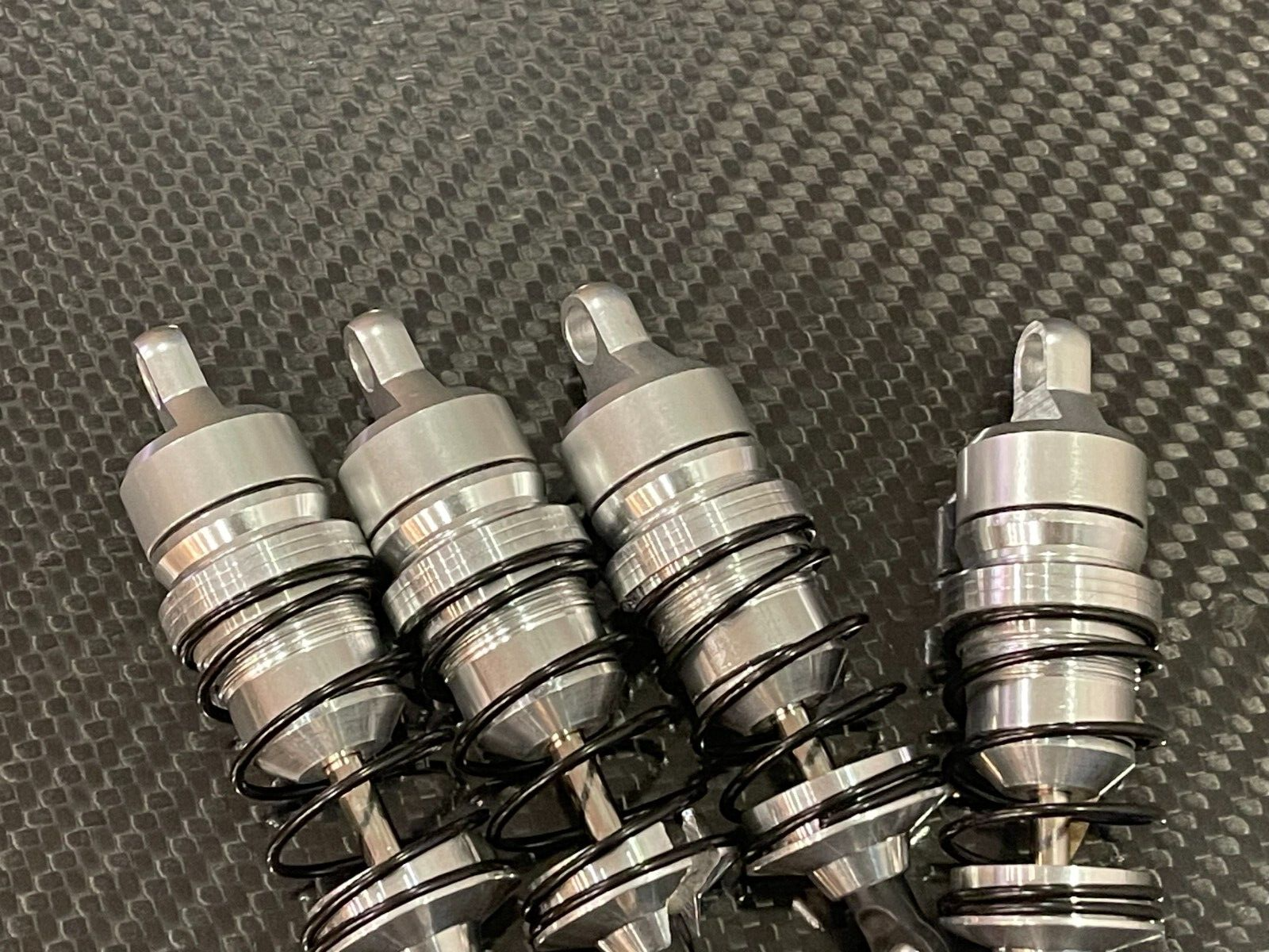 Front & Rear Aluminum Shocks For Arrma Limitless 6s BLX Silver